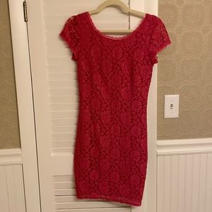 Lace sheath dress
